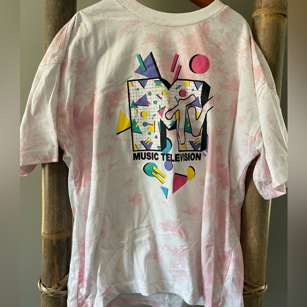 MTV Kids Graphic Tee - Pink and White